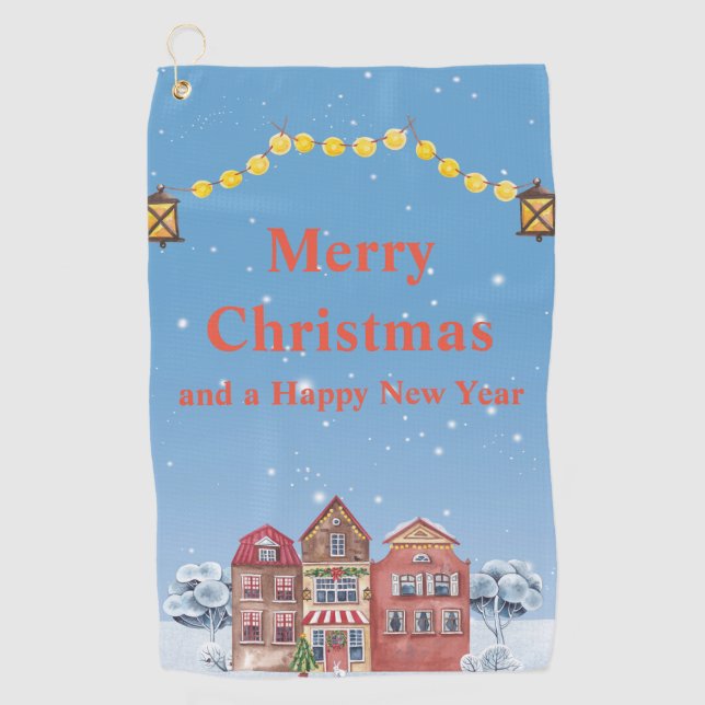 Joyeux Noël et joyeuse nouvelle année serviettes d (Devant)