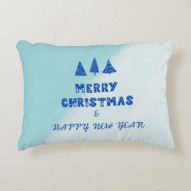 Joyeux Noël et Joyeux Coussin Motif du Nouvel An