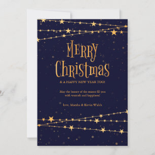 Joyeux Noël étoile Carte de voeux