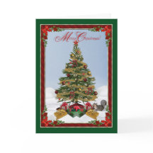 Joyeux Noël Famille et amis Carte de voeux