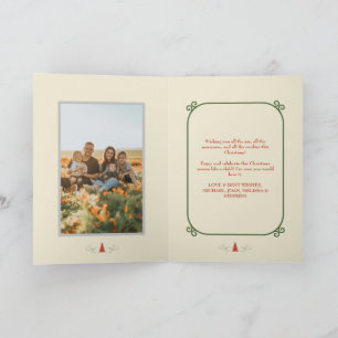 Joyeux Noël Famille photo Carte de vacances
