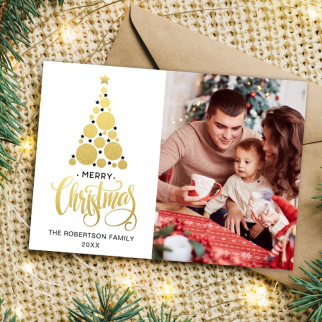 Joyeux Noël Famille photo Carte de vacances (Créateur téléchargé)