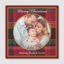 Joyeux Noël Famille Photo Carte magnétique