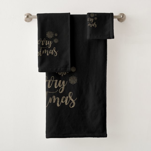 Joyeux Noël Faux Gold Parties scintillant, (En situation)