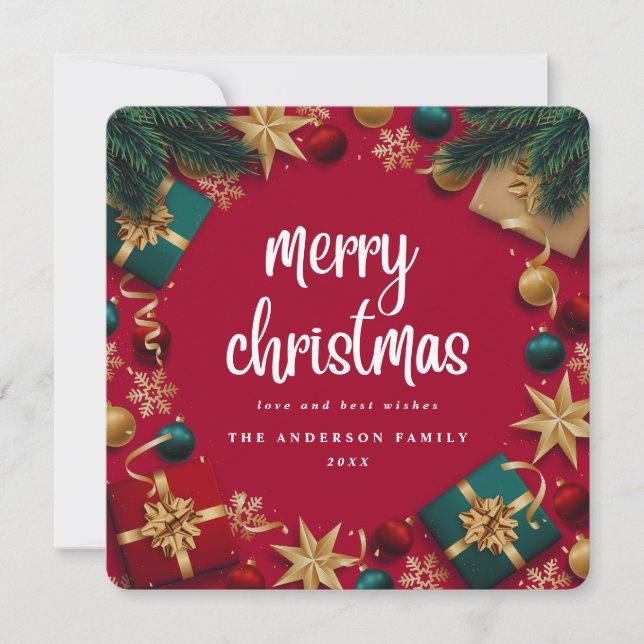Joyeux Noël Fête Carte Appartement de vacances (Devant)