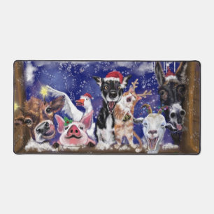 Joyeux Noël Fête des animaux de ferme drôle