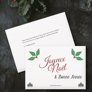 Joyeux Noël, Französisch Frohe Weihnachten mit Hol