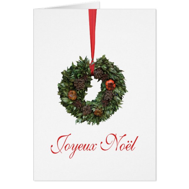 Joyeux Noël French Weihnachtskarte (Vorne)