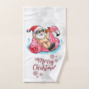 Joyeux Noël Funny Père Noël, Flamant rose rose