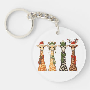 Joyeux Noël Girafe Amoureux Festif Girafes Noël