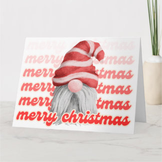 Joyeux Noël Gnome Carte de voeux