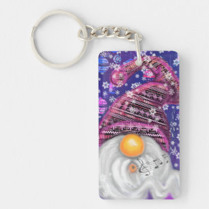 Joyeux Noël Gnome En Porte - clé Casquette violet