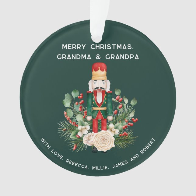 Joyeux Noël grand-mère grand-père Nutcracker Photo (devant)