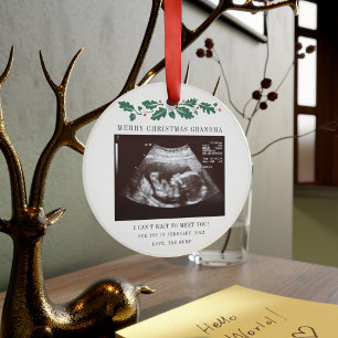 Joyeux Noël Grand-mère Grossesse Ultrasound Photo
