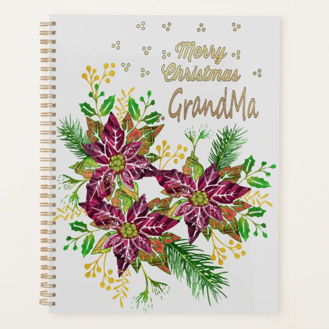 Joyeux Noël Grand-mère Planificateur : (Devant)