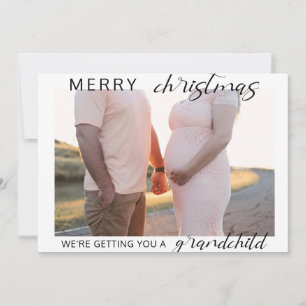 joyeux Noël grossesse/bébé photo faire-part