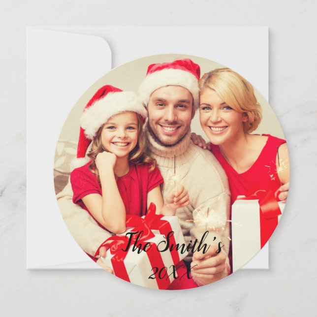 Joyeux Noël Holly Carte photo II (Devant)