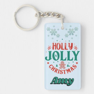 Joyeux Noël Holly Jolly Homme en Pain d'Épices Rét
