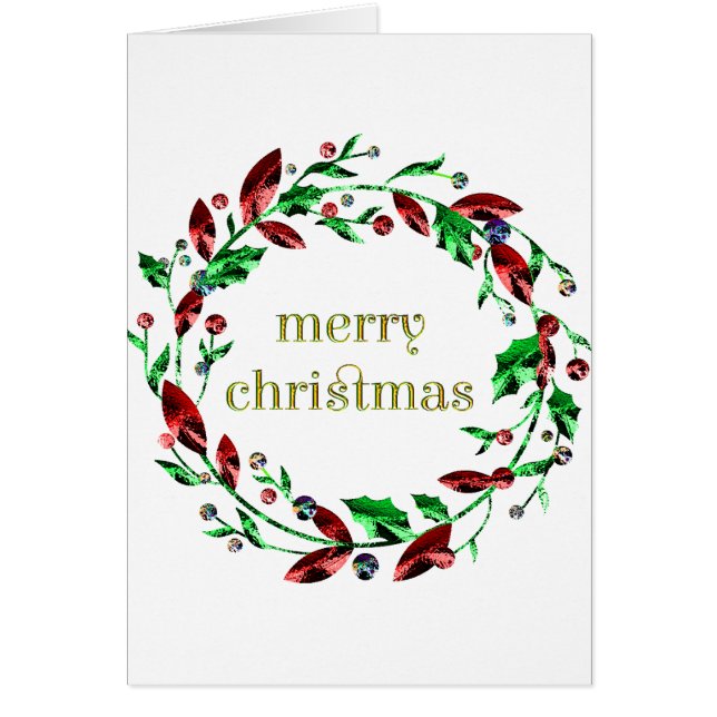 Joyeux Noël Holly Wreath (Devant)