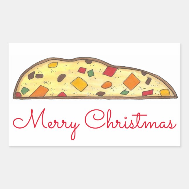Joyeux Noël Italien Vacances Biscotti Stickers (Devant)