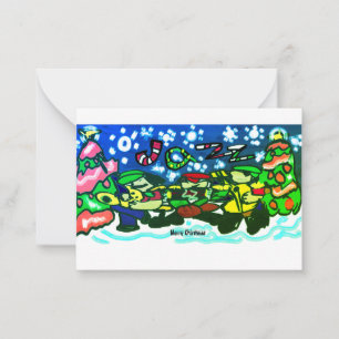 Joyeux Noël Jazz musique Mug Invitation Magnet