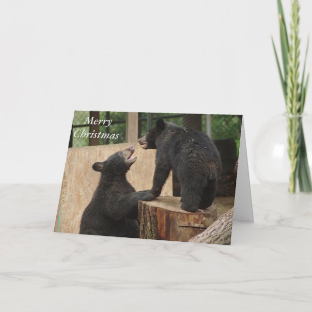 Joyeux Noël - "jeu carte de voeux de chasse" (Devant)