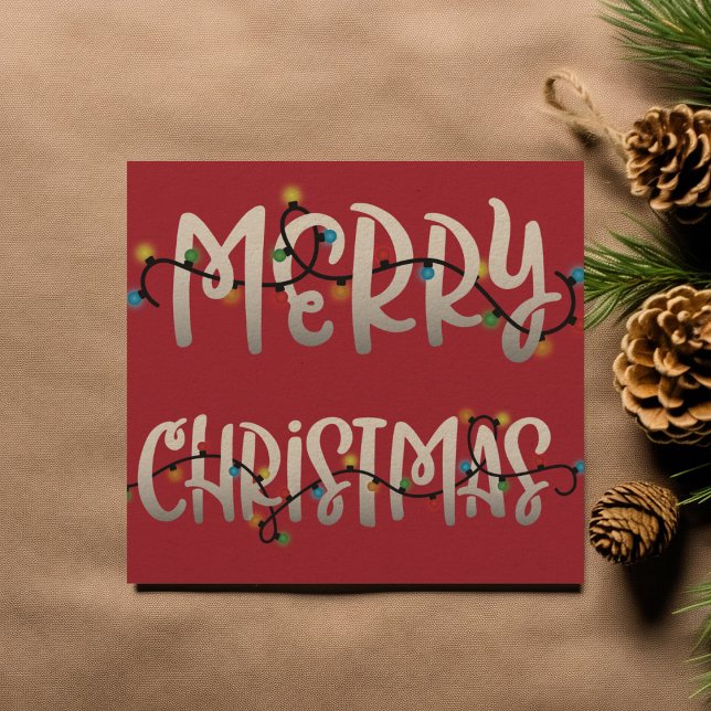 Joyeux Noël Joyeux Carré de Noël Carte photo (Créateur téléchargé)