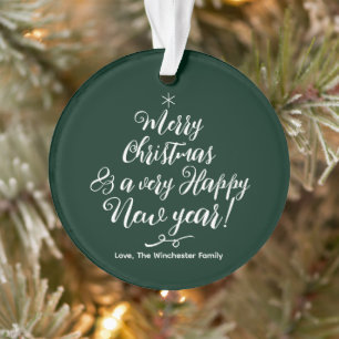 Joyeux Noël Joyeux Nouvel An vert photo