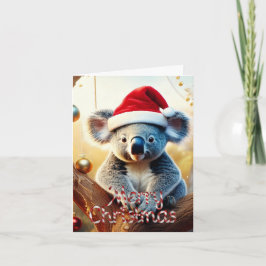 Joyeux Noël Koala assis sur la carte Gumtree
