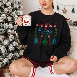 Joyeux Noël laid Sweat Motif Holiday