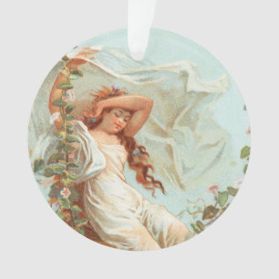 Joyeux Noël lumineux et heureux, carte antique