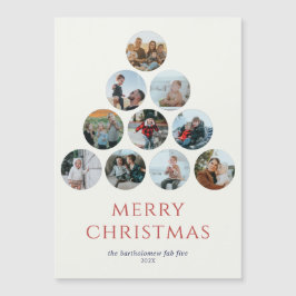 Joyeux Noël Magnet 10 Photos Rouge