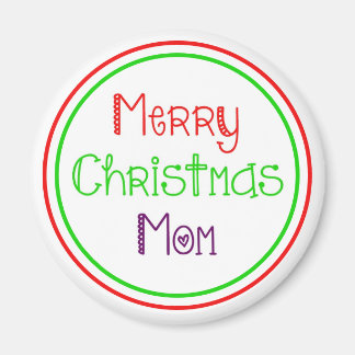 Joyeux Noël Maman coloré Aimant Cadeau