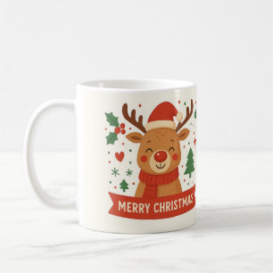Joyeux Noël mignon renne tasse