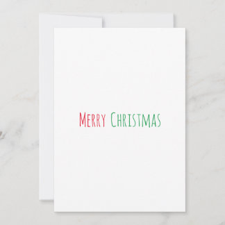Joyeux Noël minimaliste simple Carte de vacances