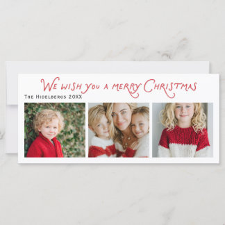 Joyeux Noël, modèle de 3 photos