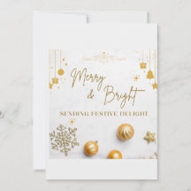 Joyeux Noël ! Modèle de carte de vœux