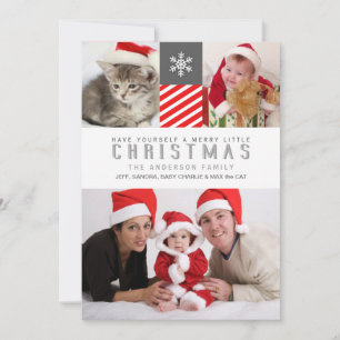 Joyeux Noël Moderne Grandes Cartes photos de vacan