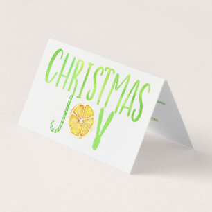 Joyeux Noël moderne sucre de canne vert citron scr