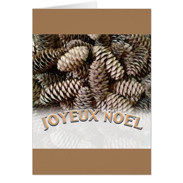 Joyeux Noel Noël Pine Cône de Noël (Devant)