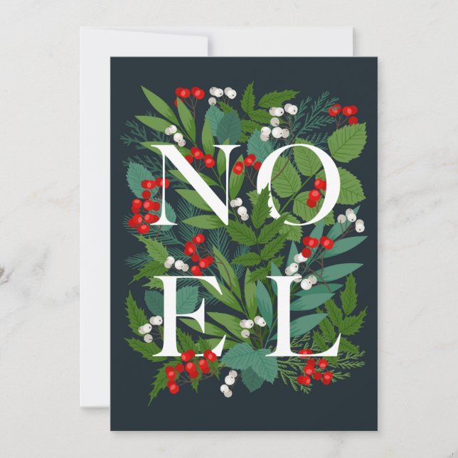 Joyeux Noël NOEL Rustique Carte de vœux d'entrepri (Devant)