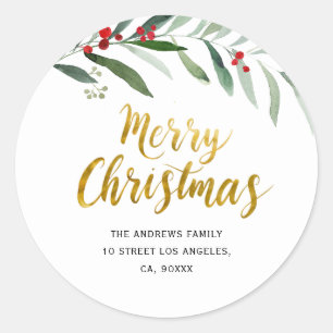 joyeux noël nouvelle adresse sticker vacances