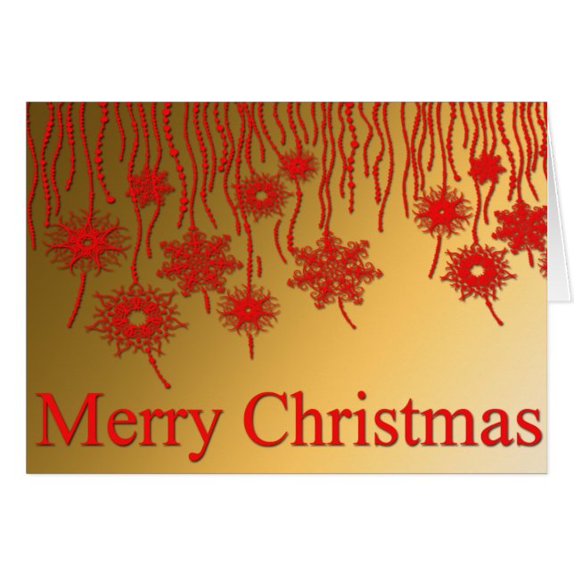 Joyeux Noël or et rouge (Devant horizontal)