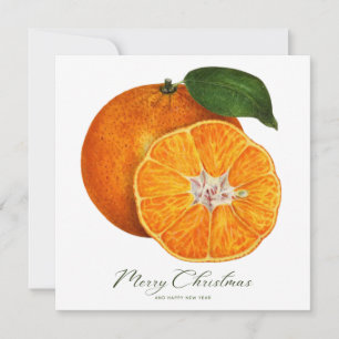 Joyeux Noël Oranges Photo Carte de Noël