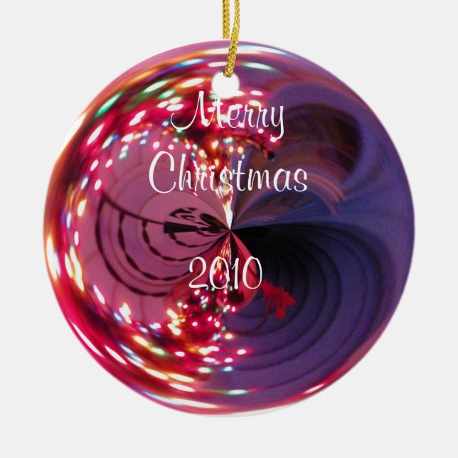 Joyeux Noël, ornement en bulbe 2010 (Devant)