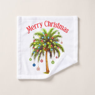 Joyeux Noël Palm Tree Light Hawaiian Tropical