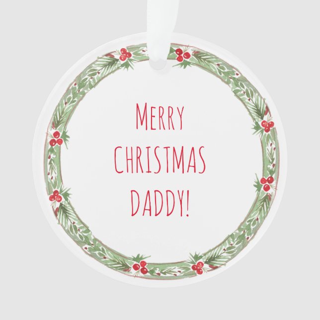 Joyeux Noël Papa Enfants Noms Année Festin Amusant (devant)