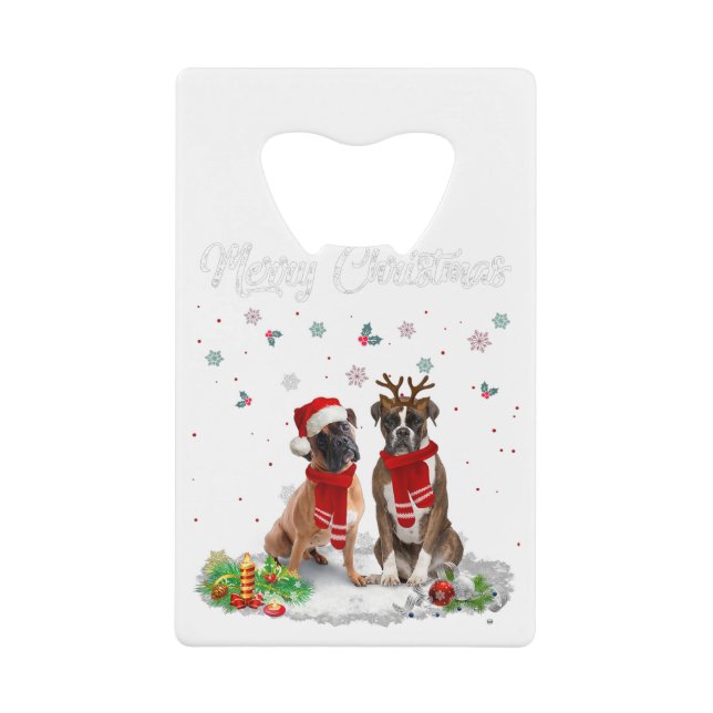 Joyeux Noël Père Noël Boxer Dog Gift Xmas (Devant)
