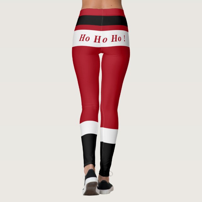 Joyeux Noël Père Noël Leggings Funny (Dos)
