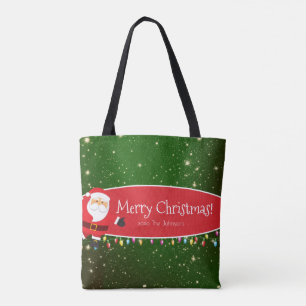 Joyeux Noël Père Noël Nom de famille Sac fourre